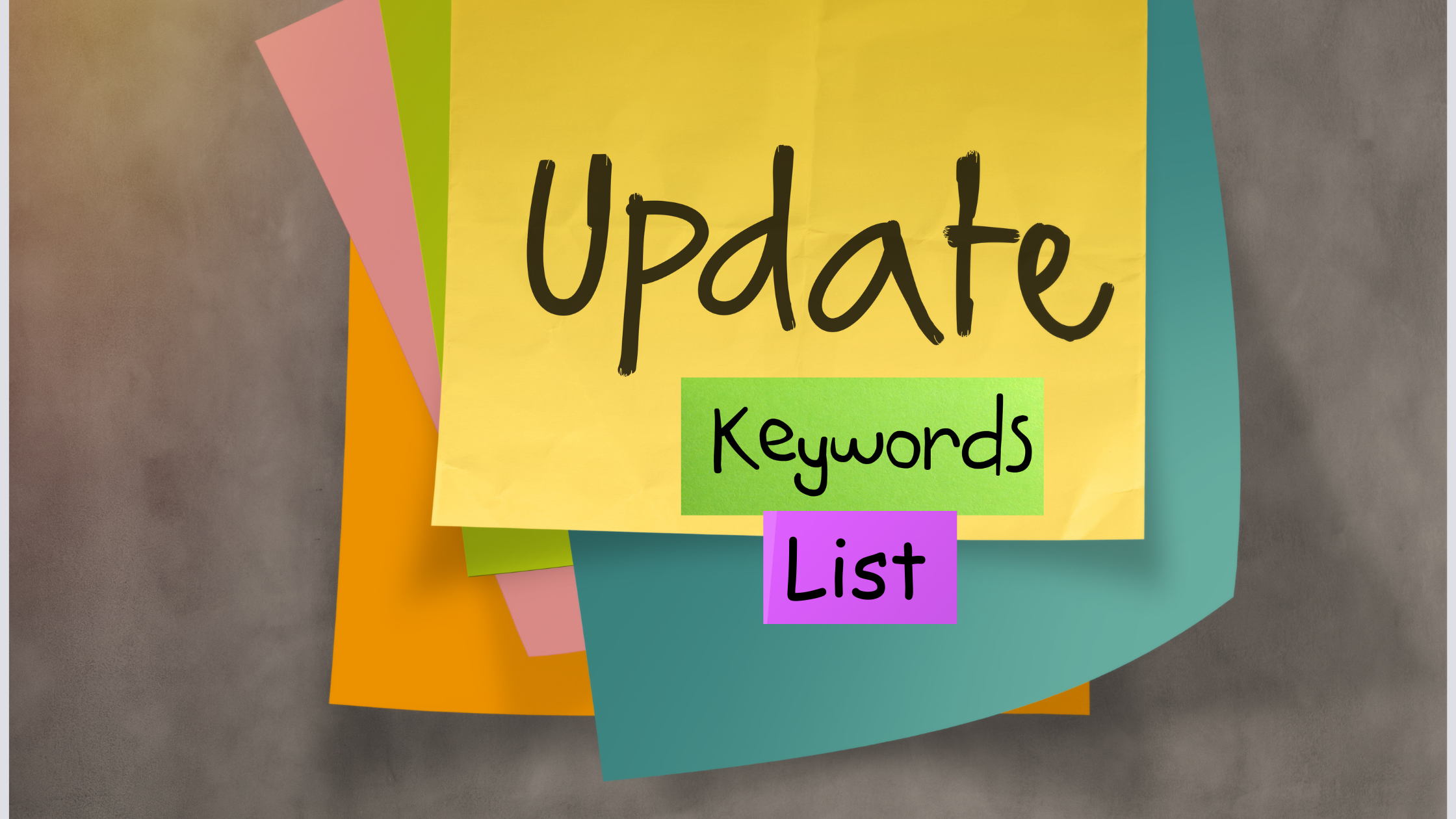 update Keyword List