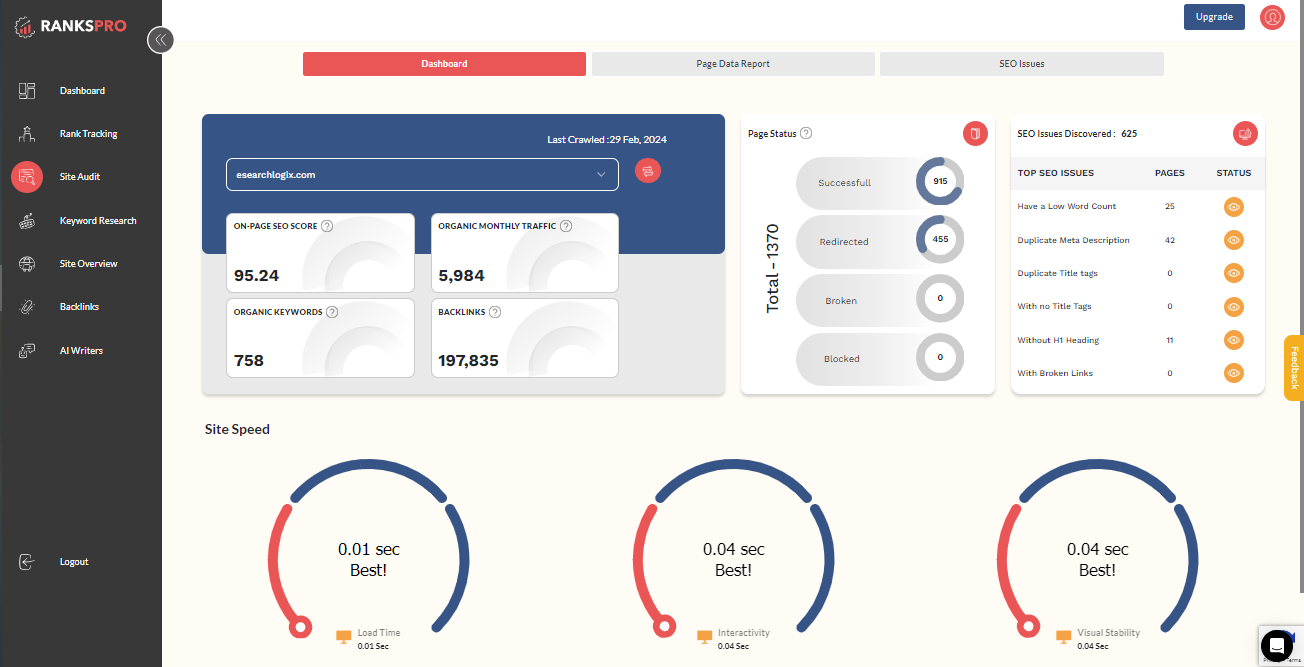 site audit tool