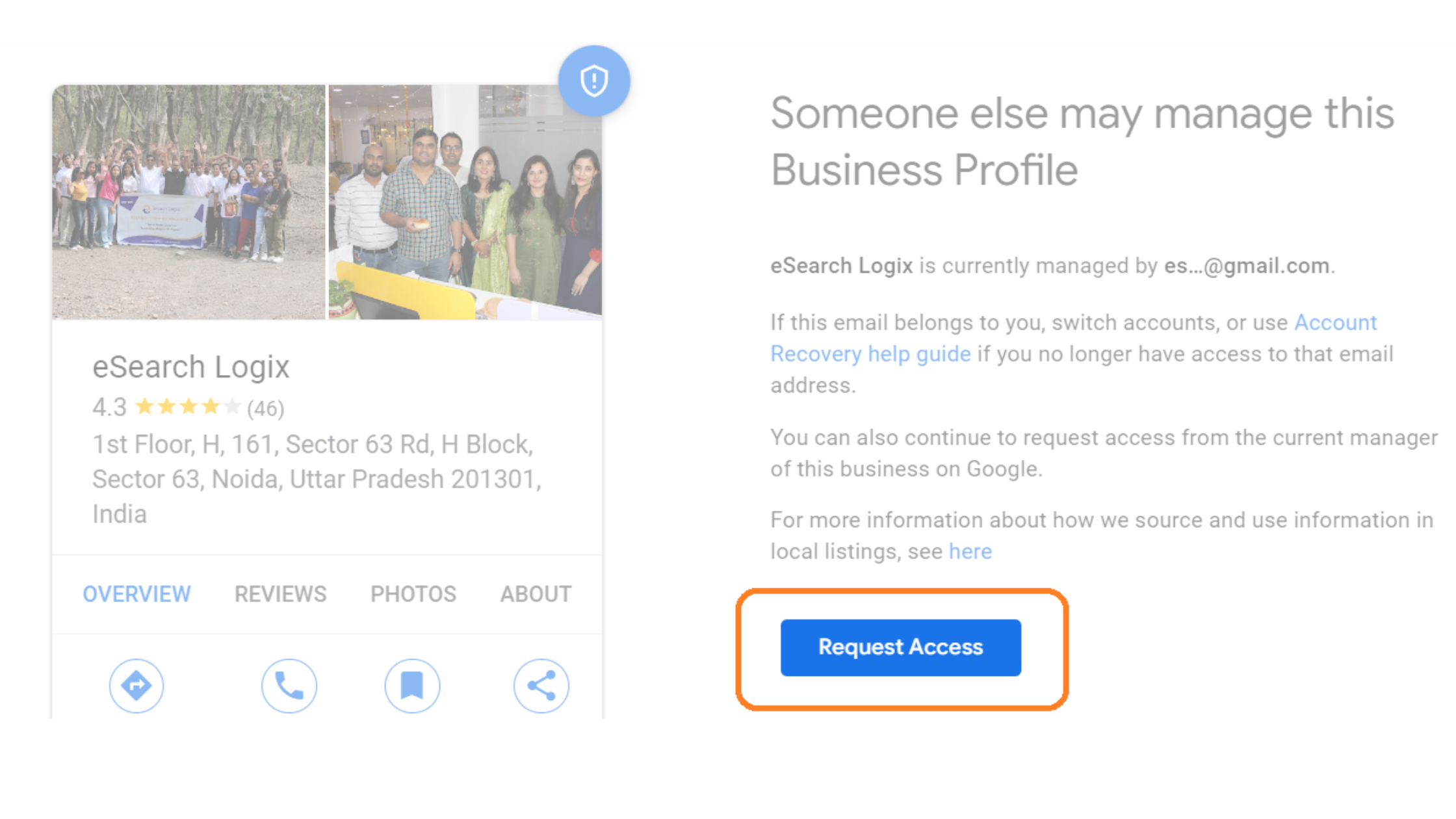 Requesting Access to Google Business Profile