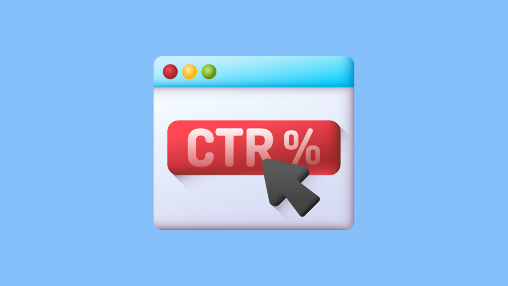 Click-through rate is the measure of how many people clicked in relation to your search visibility