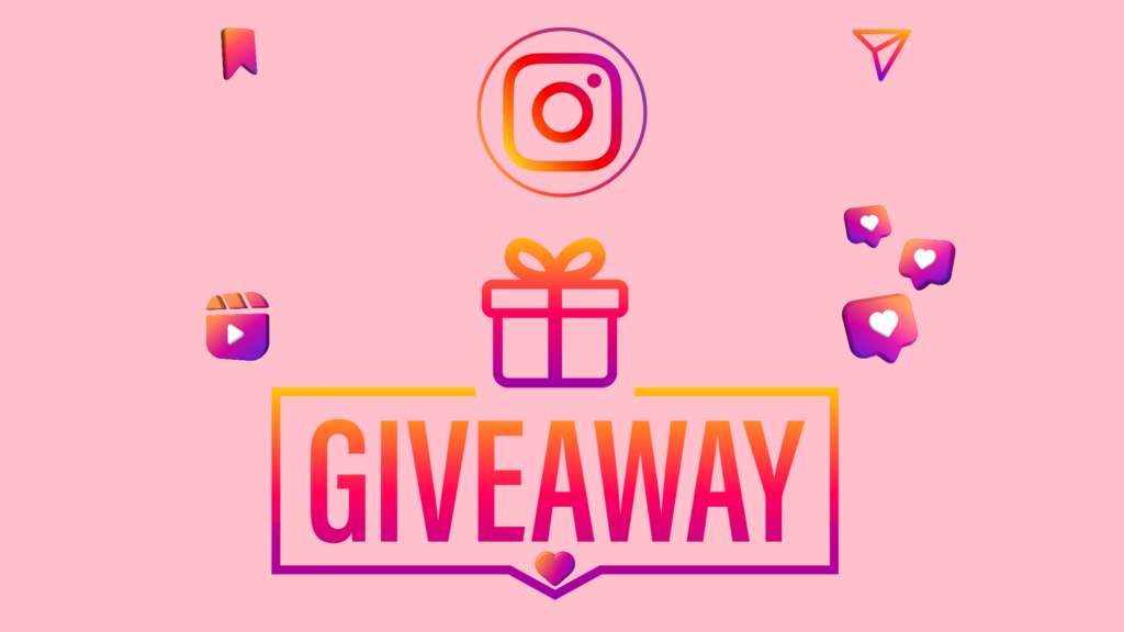 A giveaway on instagram to gain followers