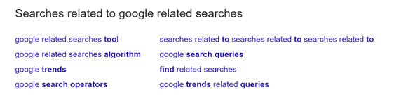 google related searches