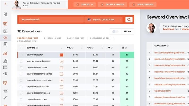 Ubersuggest
